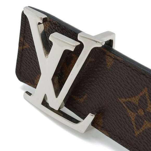 LOUIS VUITTON Louis Vuitton Monogram Santur LV Initial Belt Reversible #90 90... - Picture 4 of 8